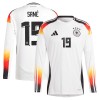 Officiële Voetbalshirt Duitsland Sane 19 Thuis EK 2024 Lange Mouw - Heren